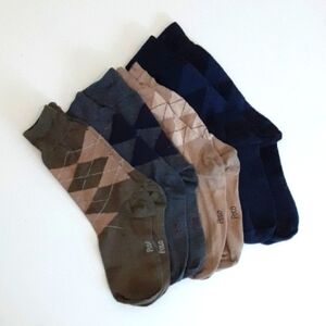 Bundle Of Men's Argyle Socks - As Is